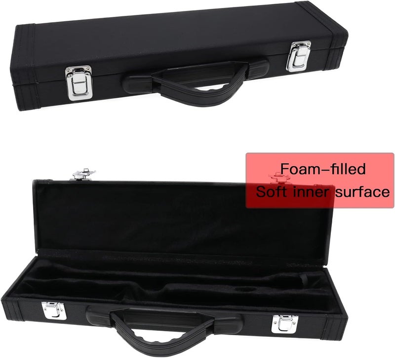 Cheerock Hard Wooden Flute Case - Portable PU Leather, Universal 16 Hole, Perfect for Beginners & Students - Image 2
